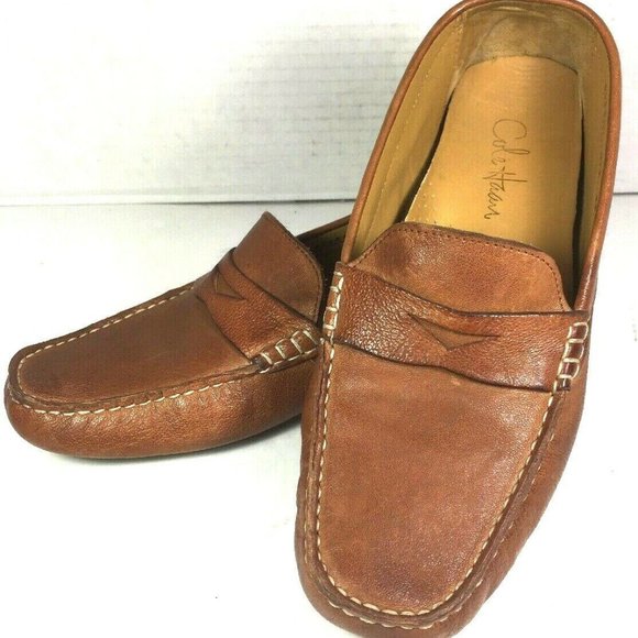 Cole Haan Brown Leather Loafers US 9.5 B Narrow - Picture 2 of 8
